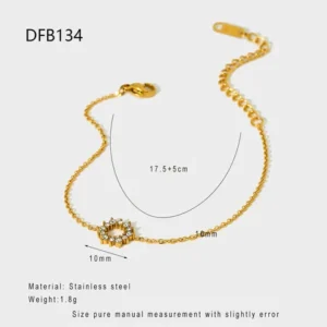 casual stone designed bracelet