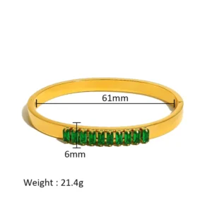 Emerald Stone Bangle