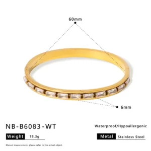 Crystal Line Bangle