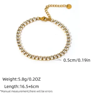 Classic tennis bracelet