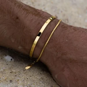 GOLD OLD MENS UNISEX BRACELET