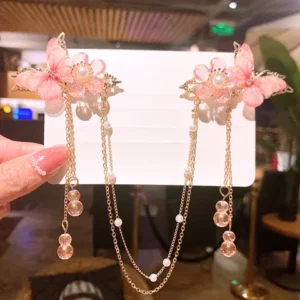 children's retro style butterfly tassel cliP