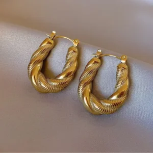 Twisted Hoop Earrings