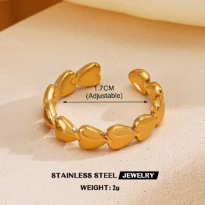 Linked Hearts Ring