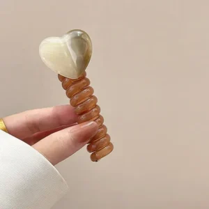 Heart shape hair. spiral band